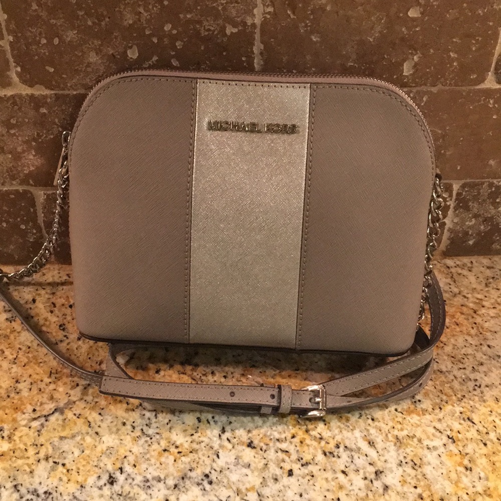 Michael Kors Silver Crossbody Bag